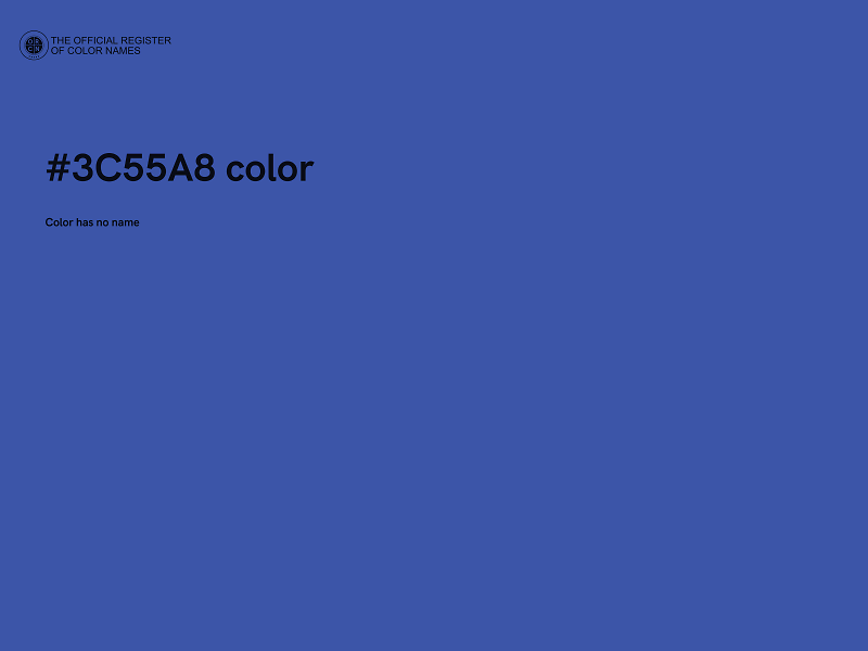 #3C55A8 color image