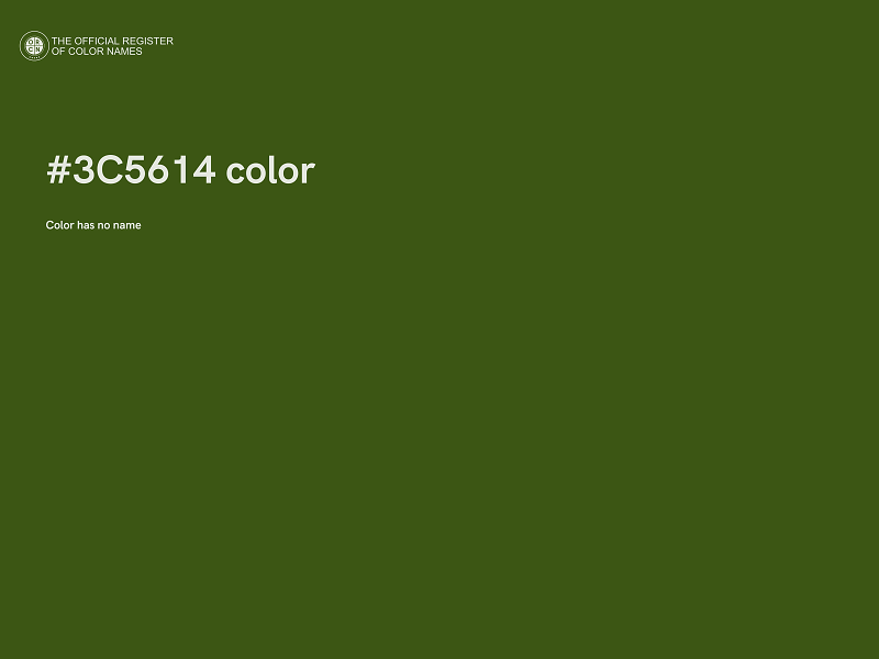 #3C5614 color image