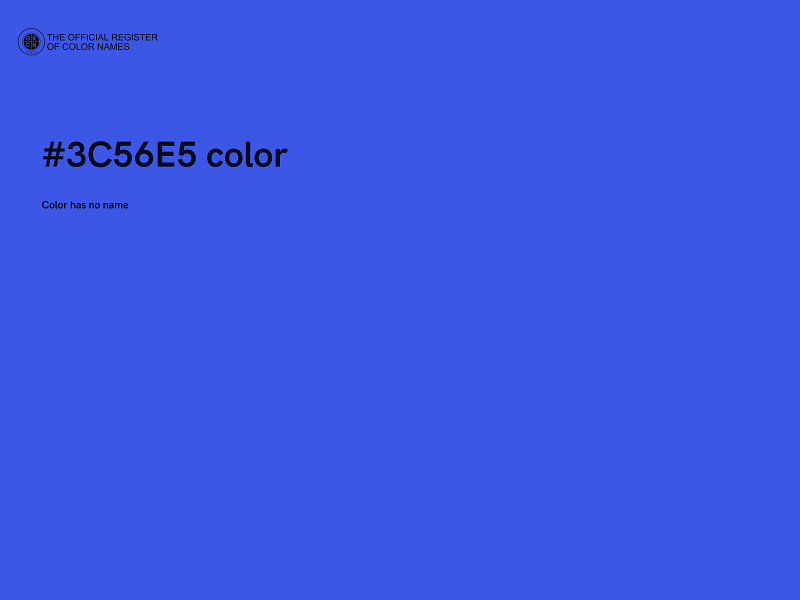 #3C56E5 color image