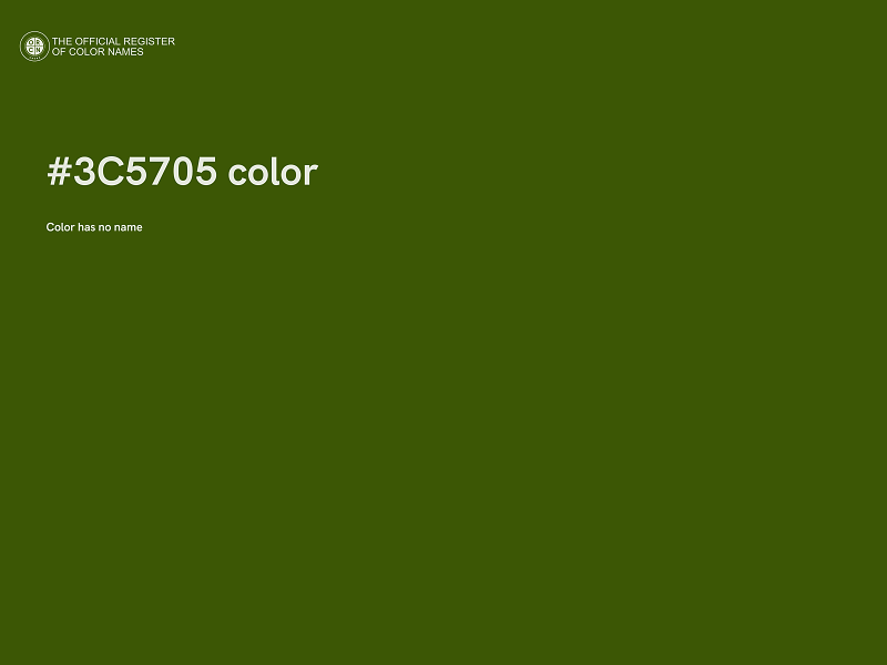 #3C5705 color image