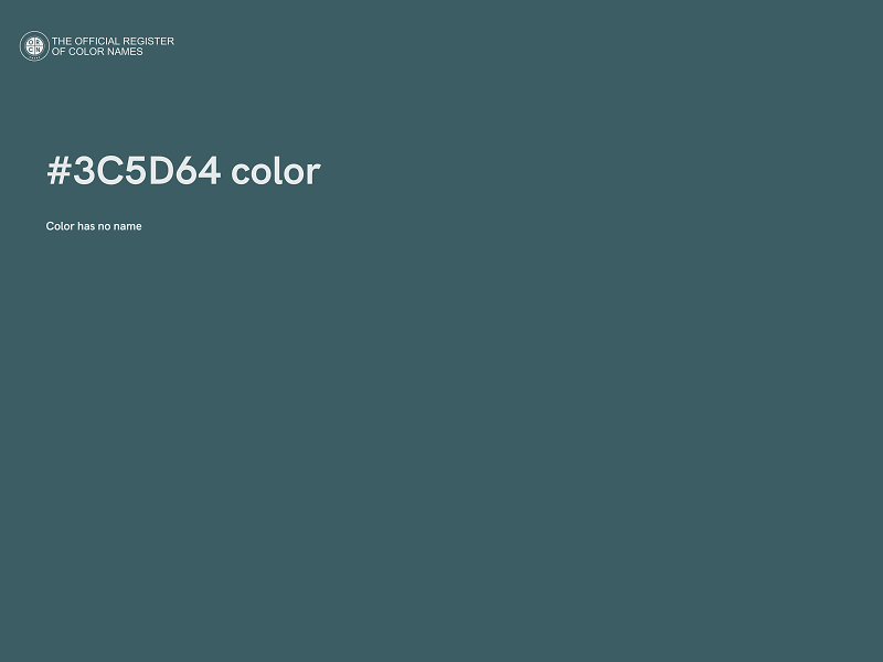 #3C5D64 color image