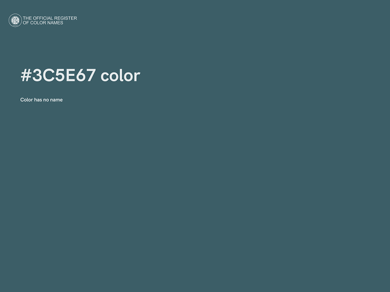 #3C5E67 color image