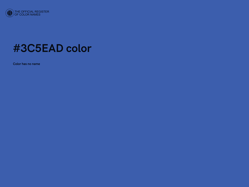 #3C5EAD color image