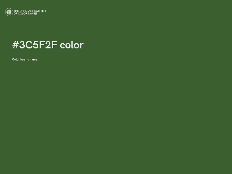 #3C5F2F color image