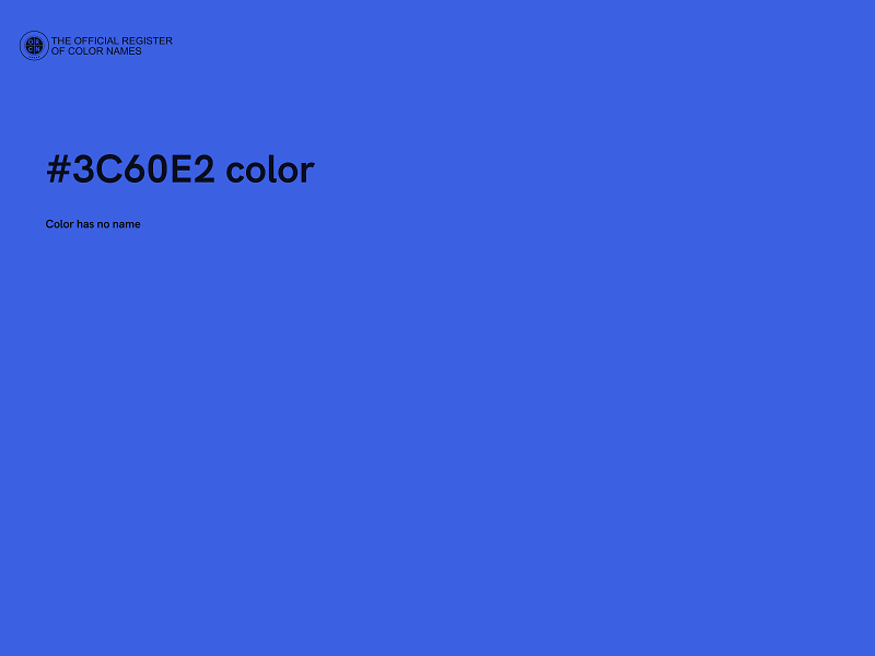 #3C60E2 color image