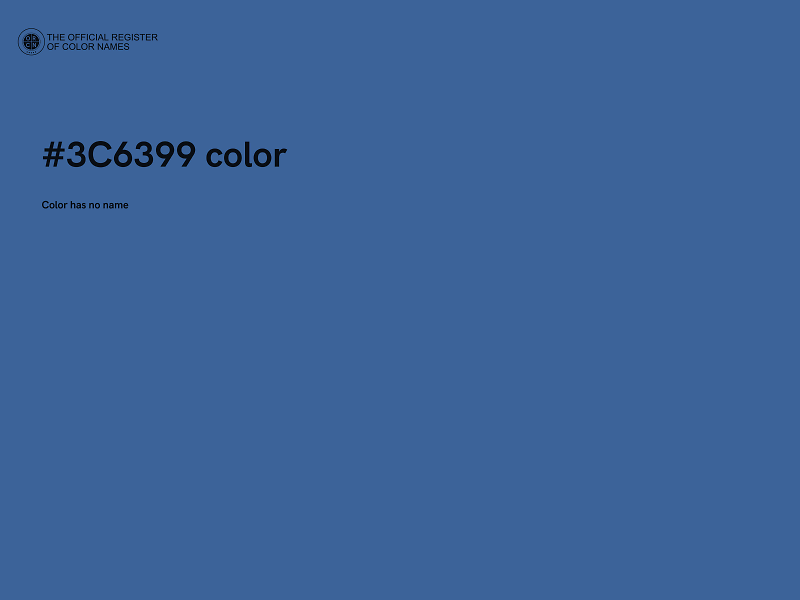 #3C6399 color image