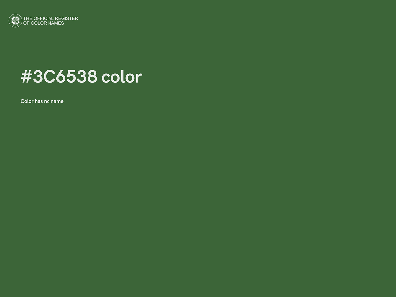 #3C6538 color image