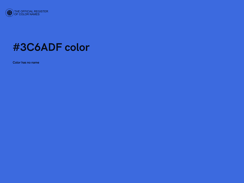 #3C6ADF color image