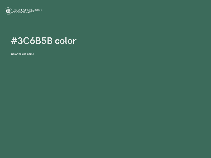 #3C6B5B color image