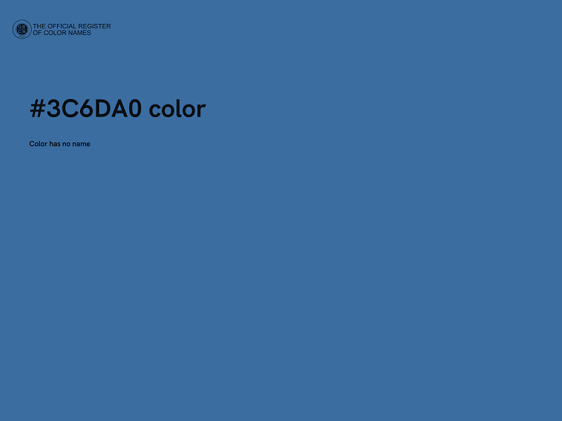 #3C6DA0 color image