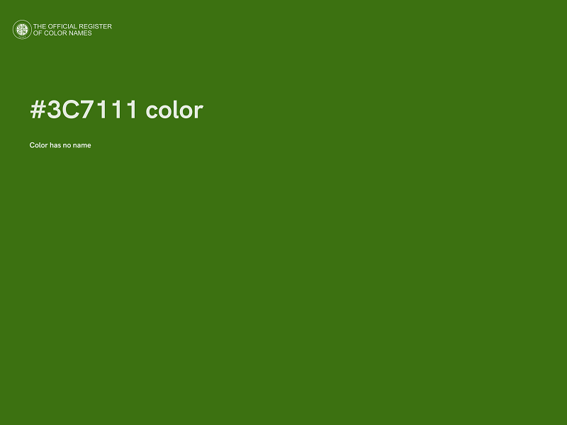 #3C7111 color image