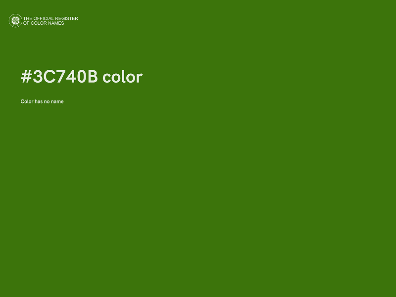 #3C740B color image