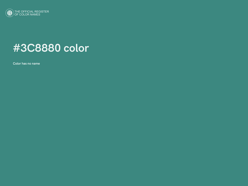 #3C8880 color image