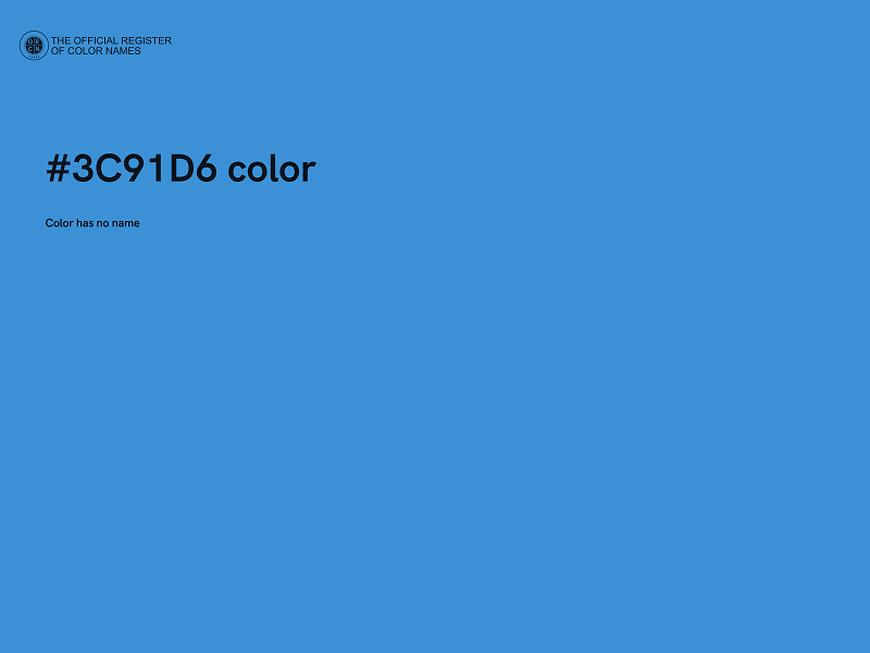 #3C91D6 color image