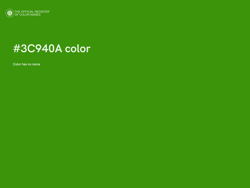 #3C940A color image