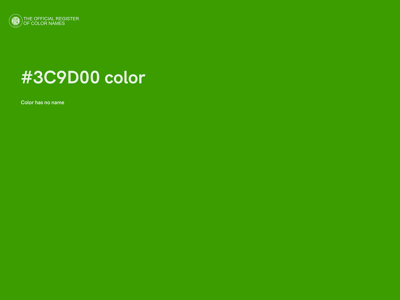 #3C9D00 color image