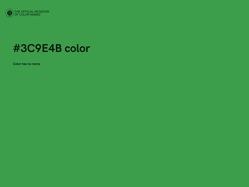 #3C9E4B color image