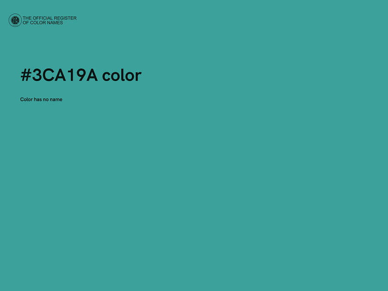 #3CA19A color image