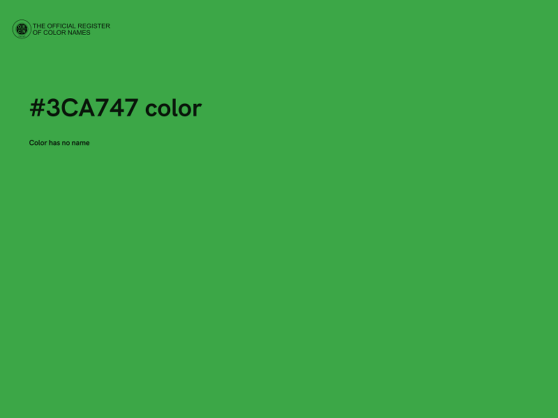 #3CA747 color image