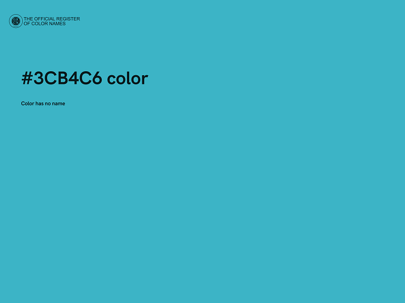 #3CB4C6 color image