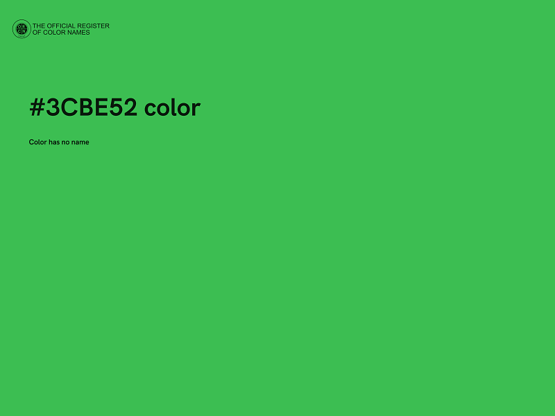 #3CBE52 color image