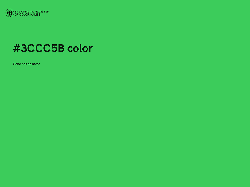 #3CCC5B color image