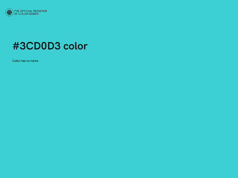 #3CD0D3 color image