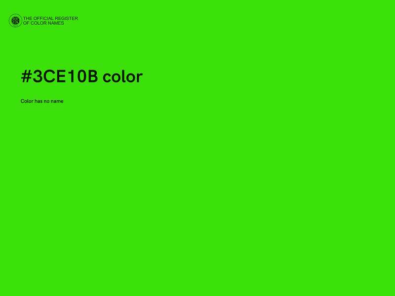 #3CE10B color image