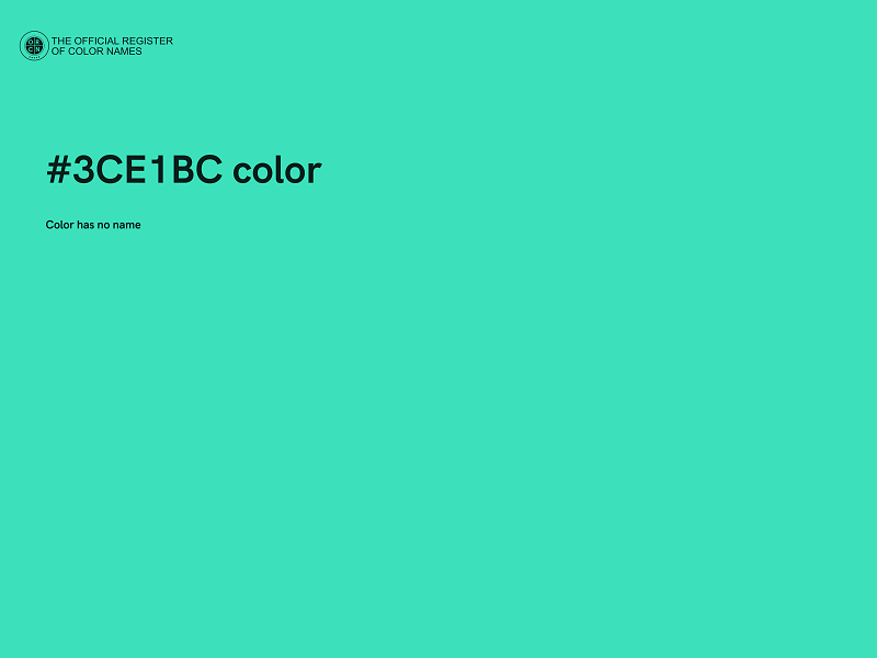 #3CE1BC color image