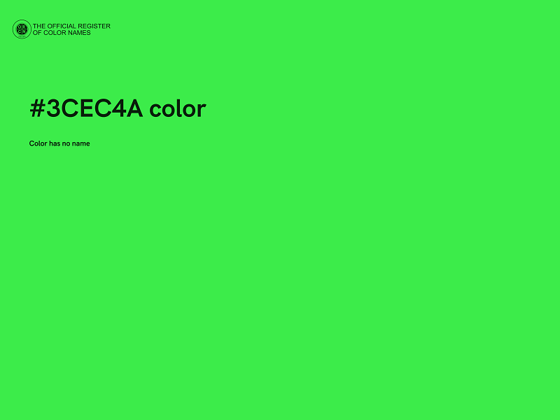 #3CEC4A color image