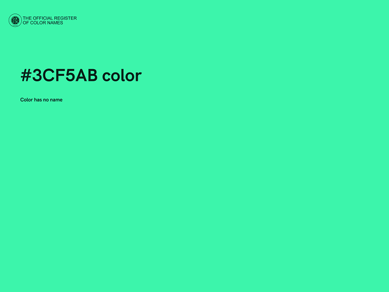 #3CF5AB color image