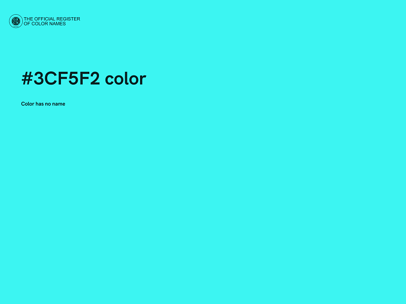 #3CF5F2 color image