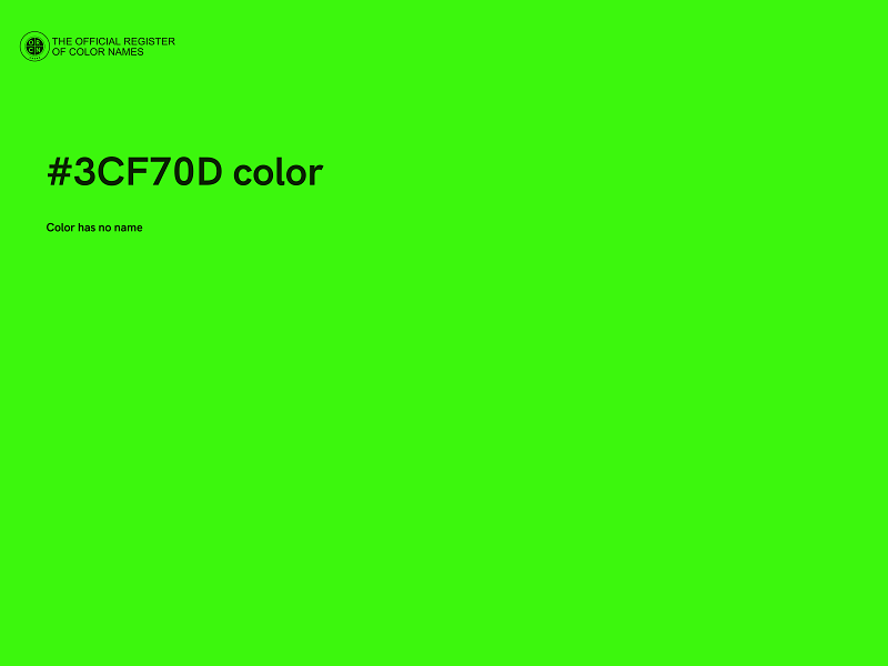 #3CF70D color image