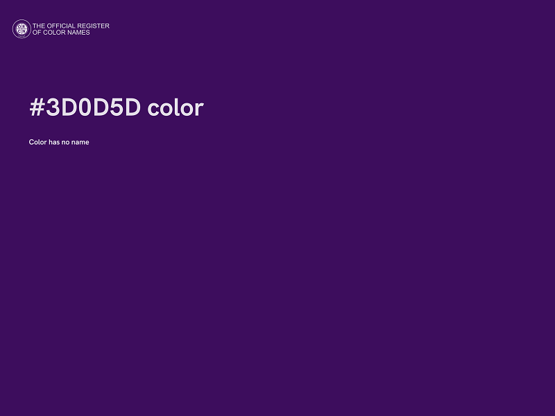 #3D0D5D color image