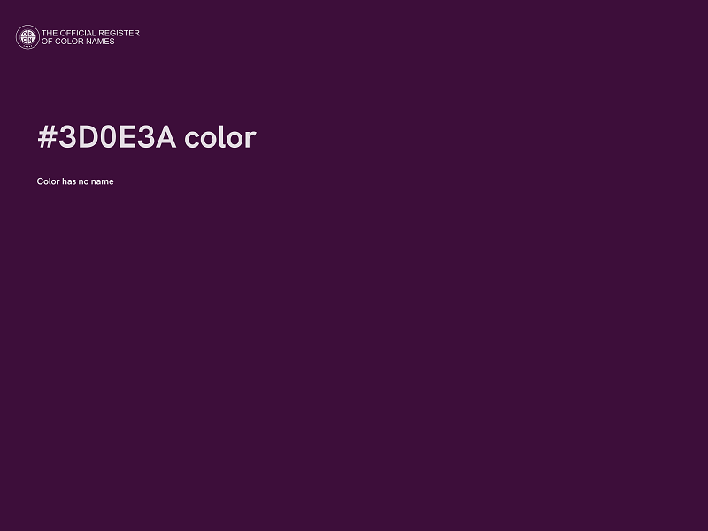 #3D0E3A color image