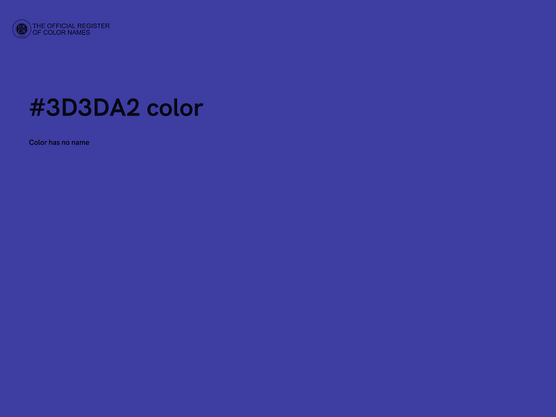 #3D3DA2 color image