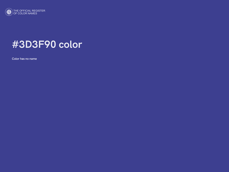 #3D3F90 color image