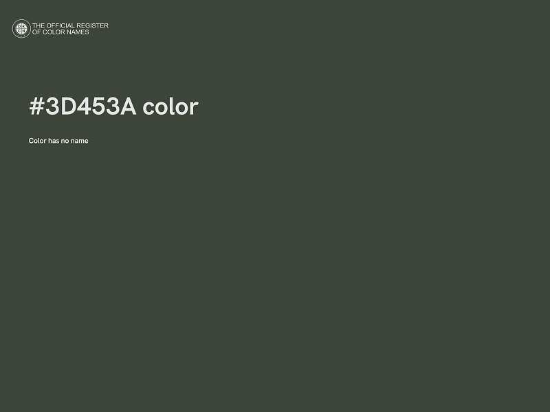 #3D453A color image