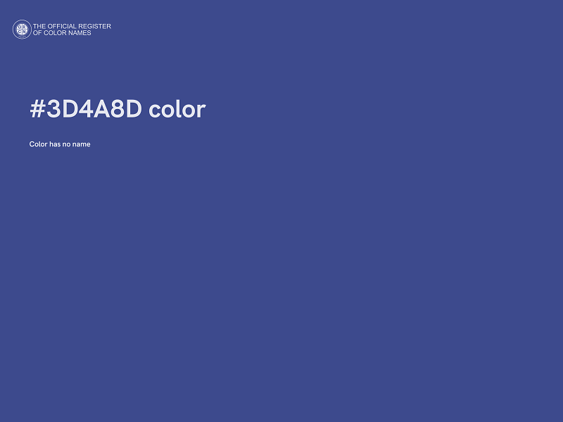 #3D4A8D color image