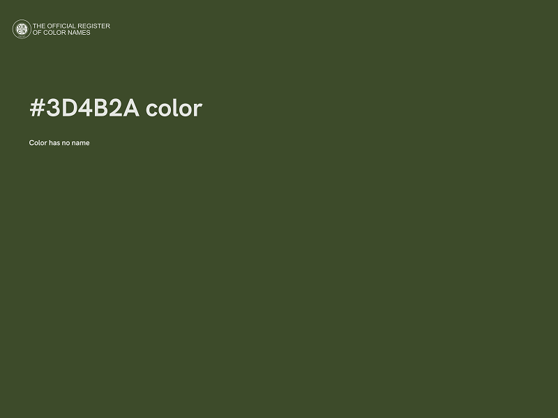 #3D4B2A color image