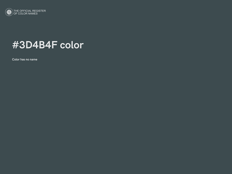 #3D4B4F color image