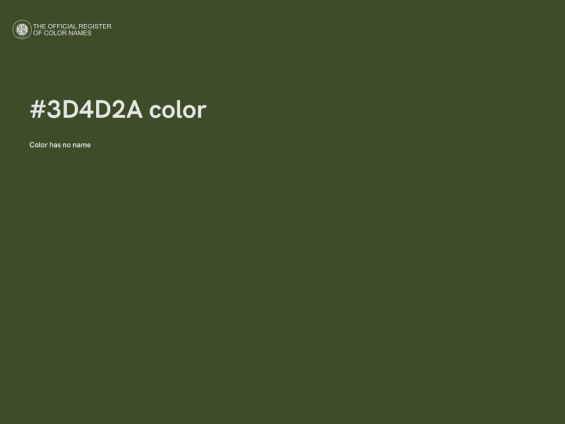 #3D4D2A color image