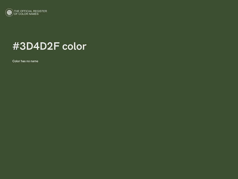 #3D4D2F color image