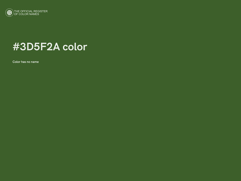 #3D5F2A color image