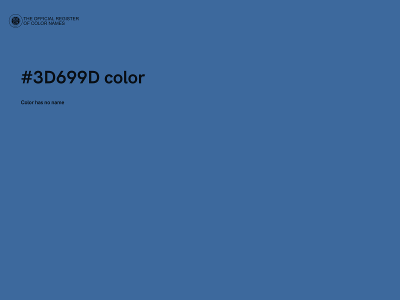 #3D699D color image