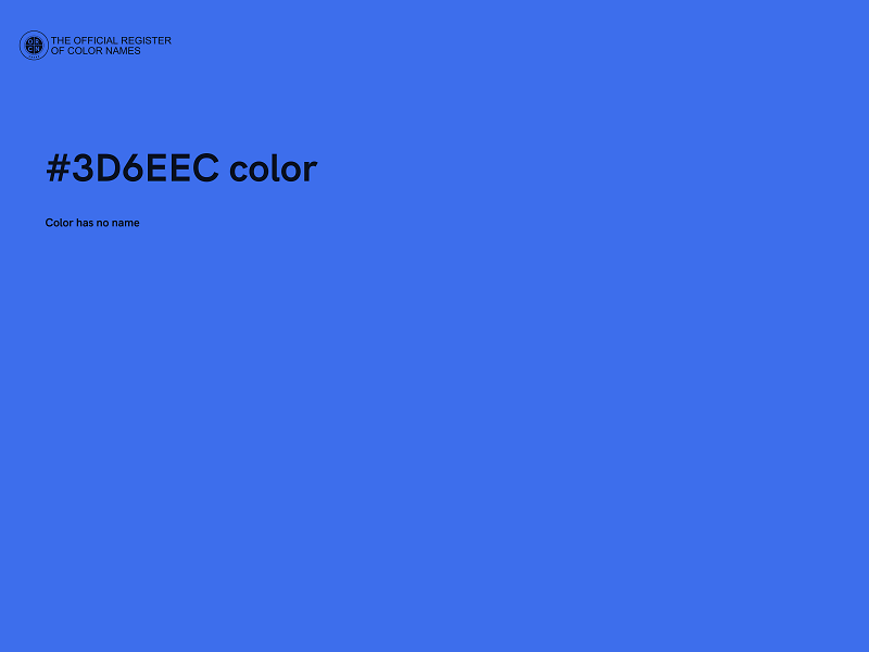 #3D6EEC color image