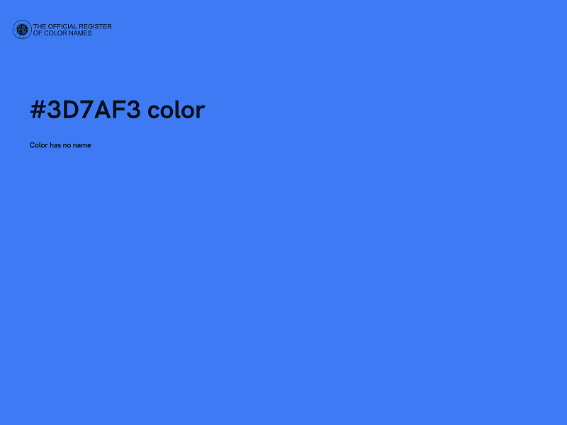 #3D7AF3 color image