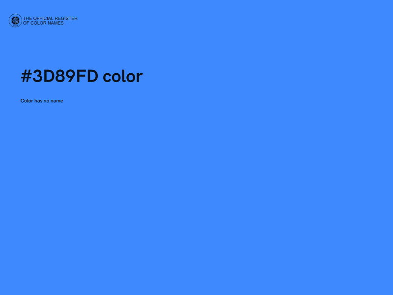 #3D89FD color image