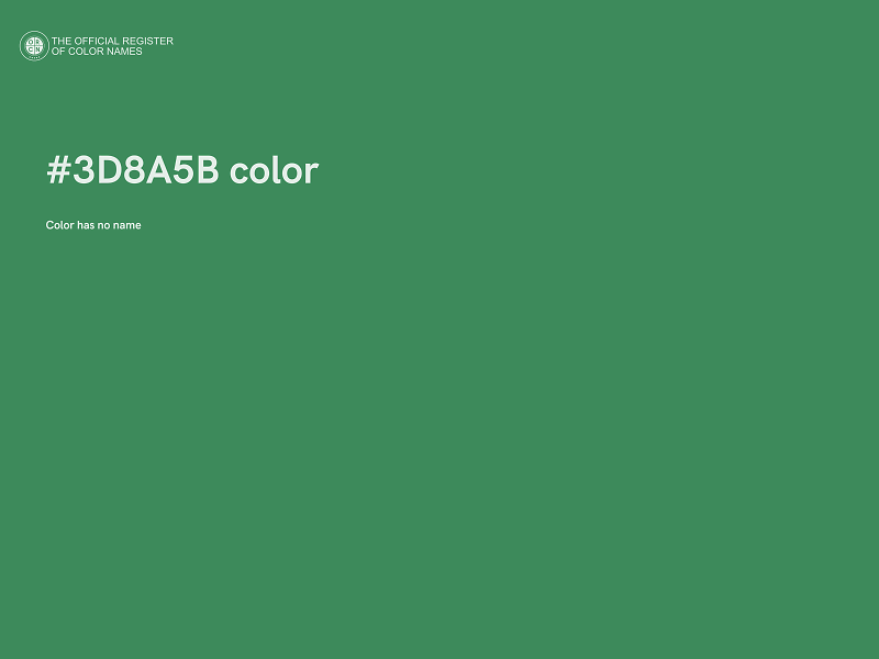 #3D8A5B color image