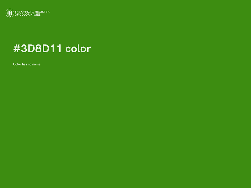 #3D8D11 color image